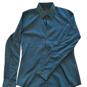 New With Tags: Gucci Mens Slim Fit Dress Shirt - Green